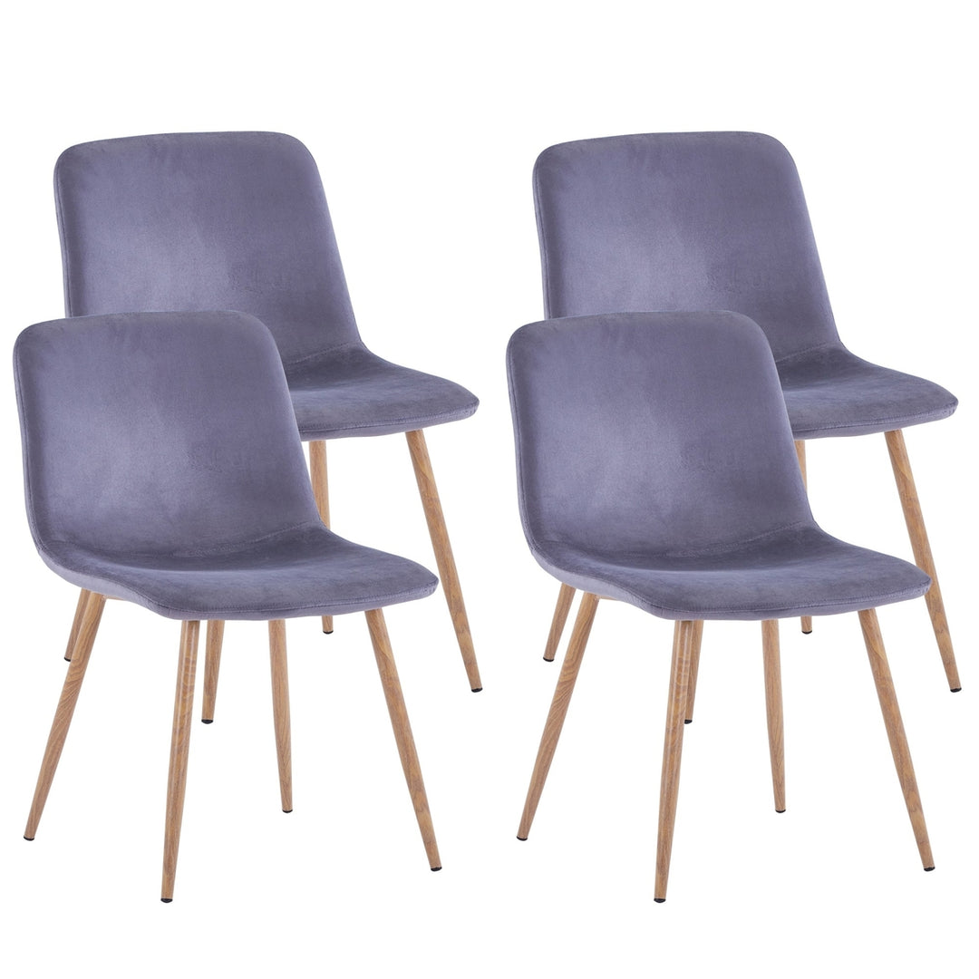 Dining Chair 4PCS GRAY Modern style technology.Suitable for restaurants, cafes, taverns, offices, living rooms, Image 1