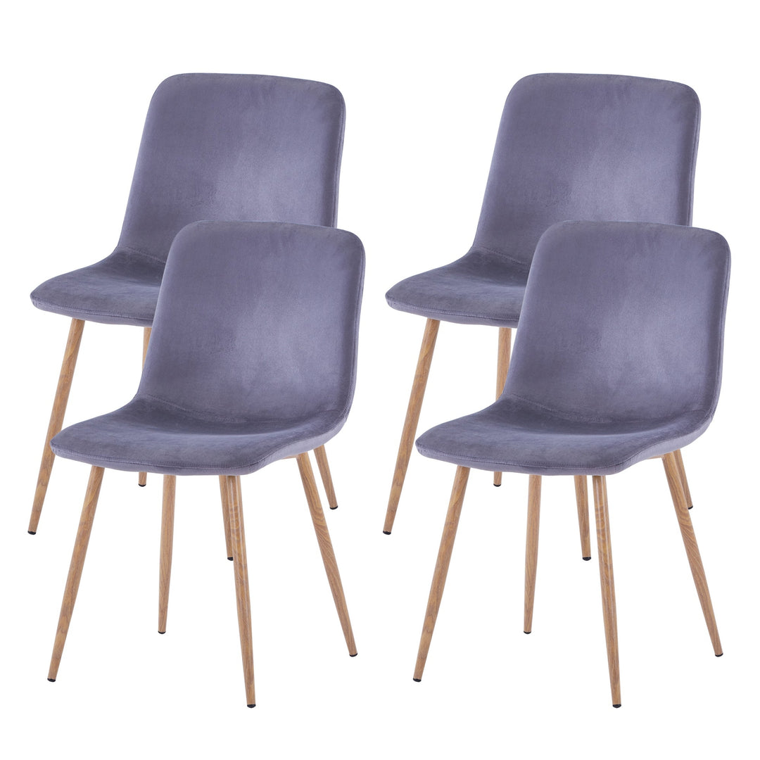 Dining Chair 4PCS GRAY Modern style technology.Suitable for restaurants, cafes, taverns, offices, living rooms, Image 2