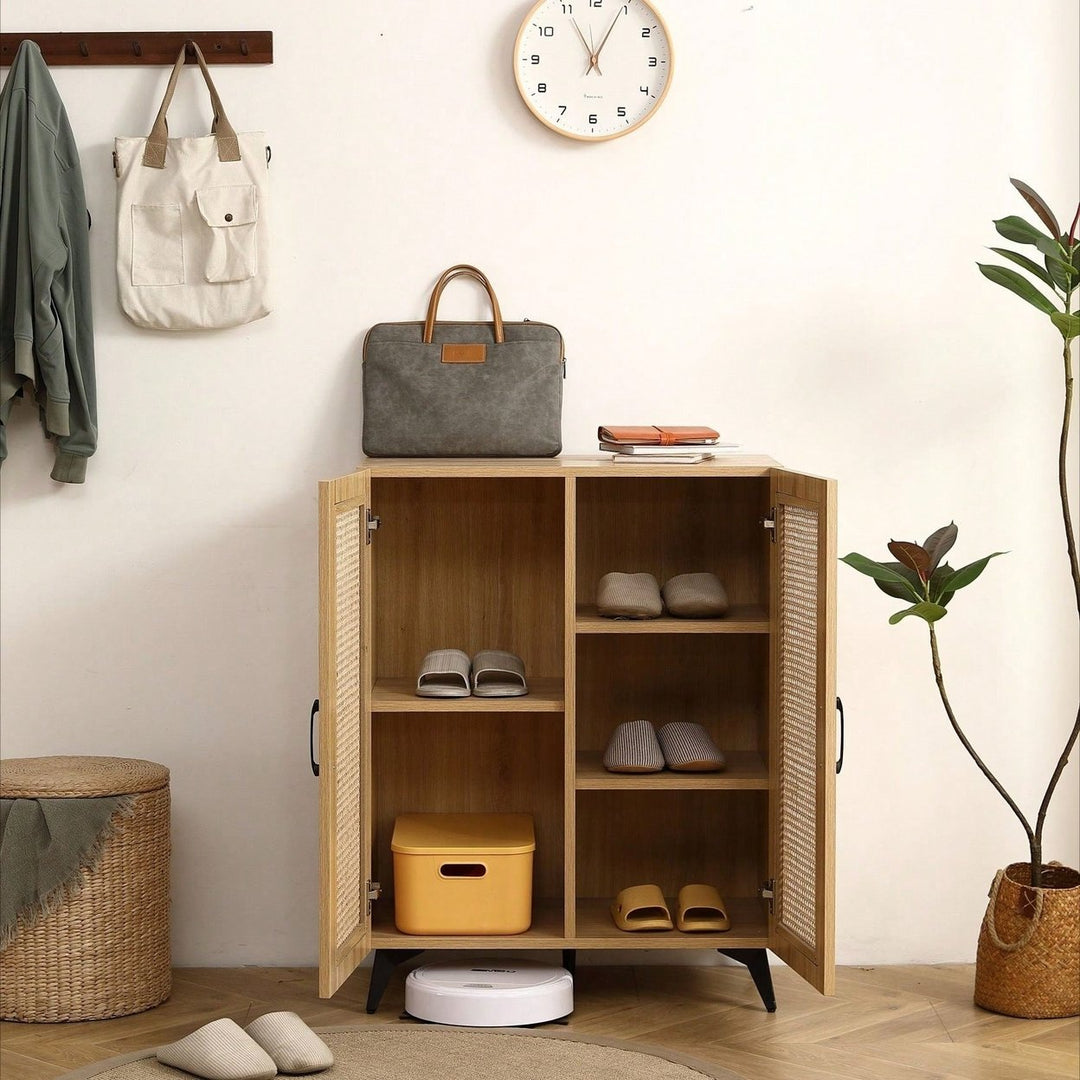 Double-Door Shoe Cabinet With Large Storage Space And Durable Structure Image 3