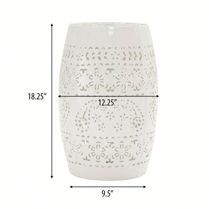 Elegant White 12-Inch Side Table For Versatile Image 6