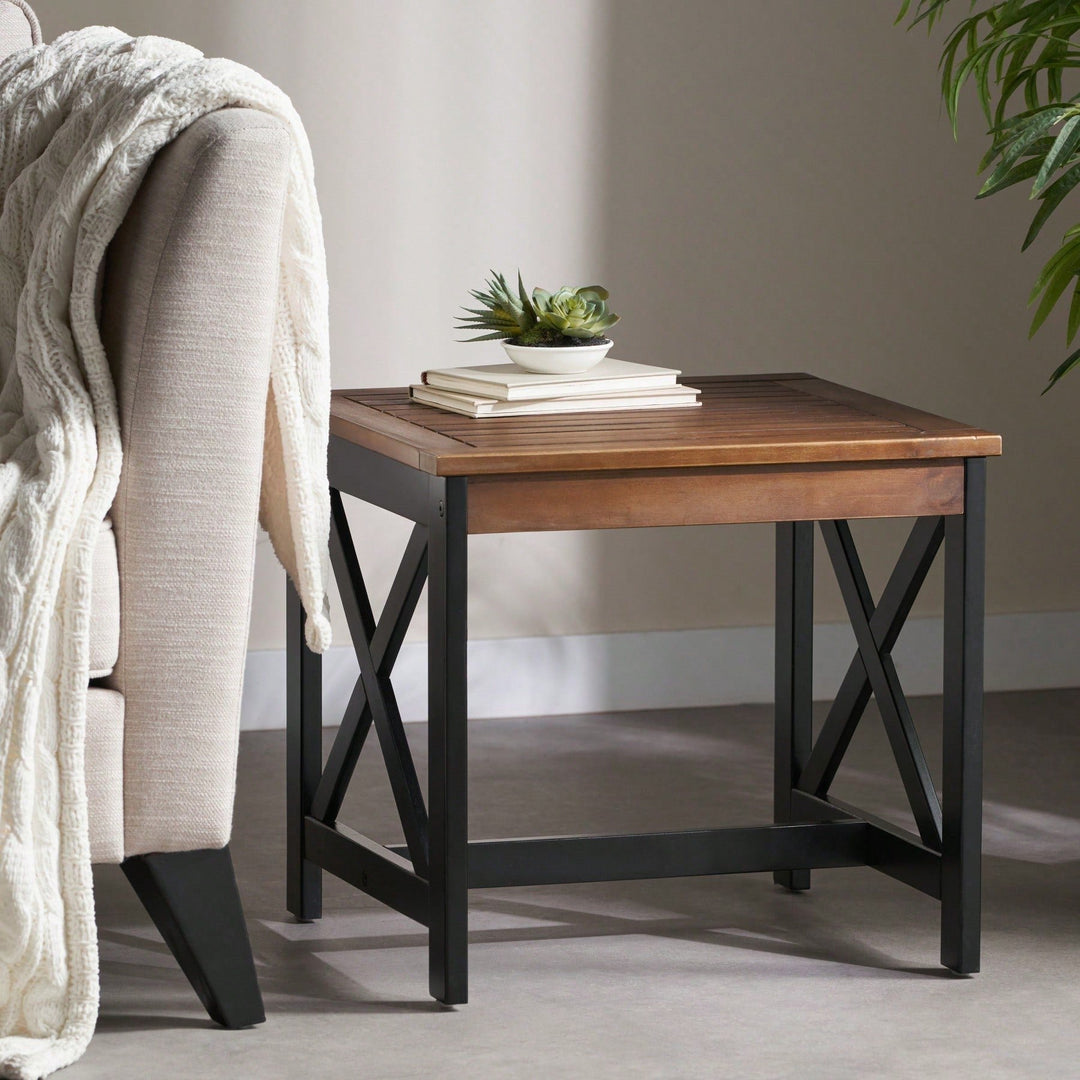 Farmhouse Two-Toned End Table Image 3