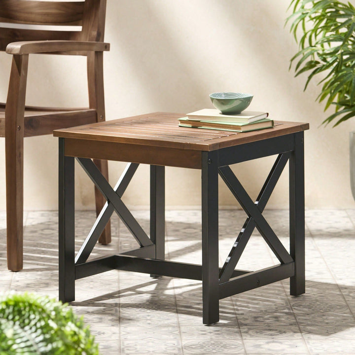 Farmhouse Two-Toned End Table Image 5