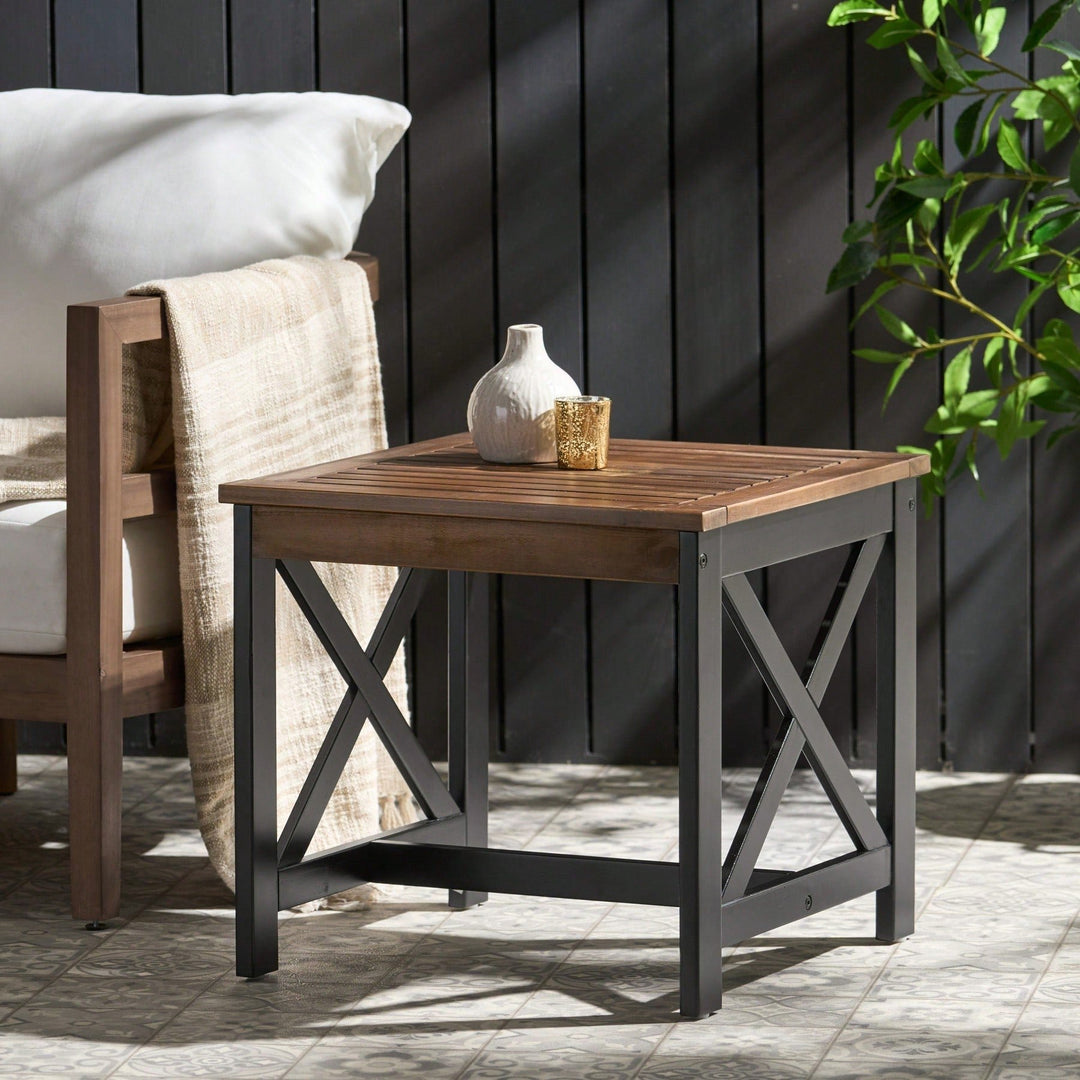 Farmhouse Two-Toned End Table Image 7