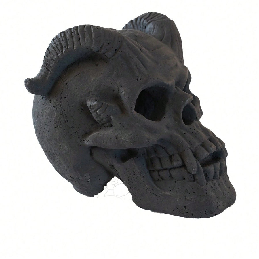 Fireproof Imitation Skull Gas Log For Natural Gas Or Propane Fireplaces, Fire Pits, Campfires, , And BBQs Image 1