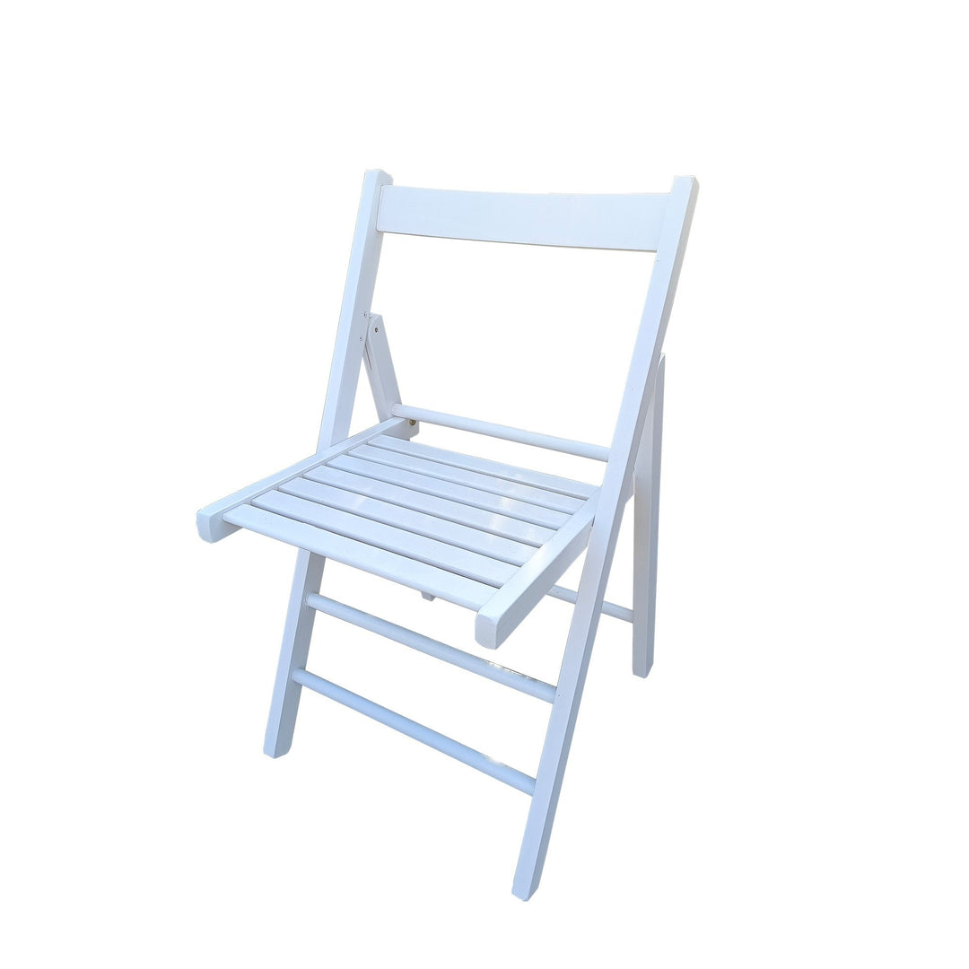 Folding Chair - Space-Saving Design, Lightweight and Portable, Comfort Seating for Indoor/Outdoor Use, White - Set of 2 Image 8