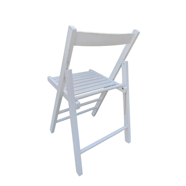 Folding Chair - Space-Saving Design, Lightweight and Portable, Comfort Seating for Indoor/Outdoor Use, White - Set of 2 Image 12