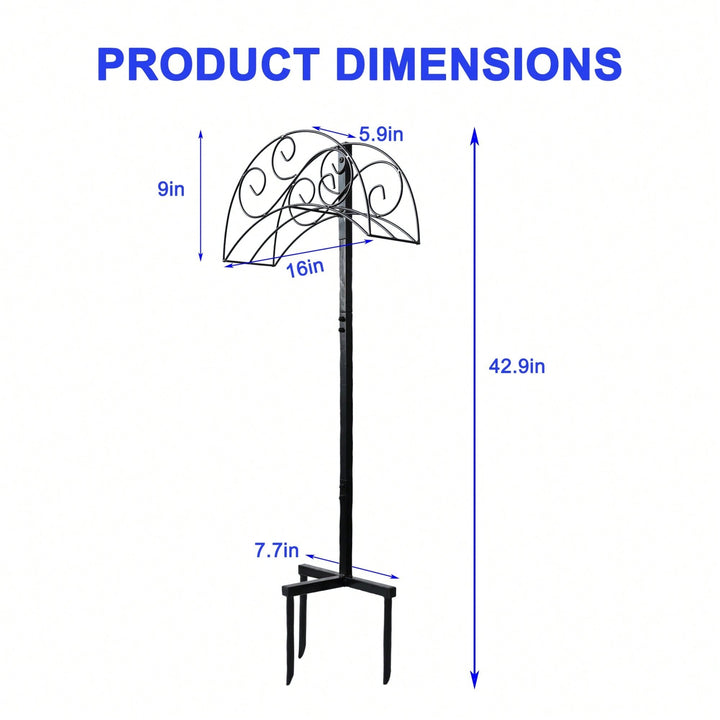 Heavy Duty Removable Freestanding Garden Hose Holder For Outdoor Patio - Detachable And Space-Saving Design Image 5