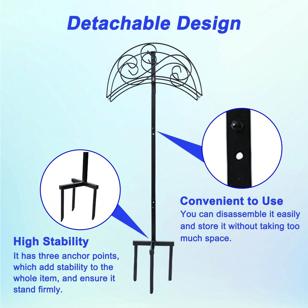 Heavy Duty Removable Freestanding Garden Hose Holder For Outdoor Patio - Detachable And Space-Saving Design Image 7