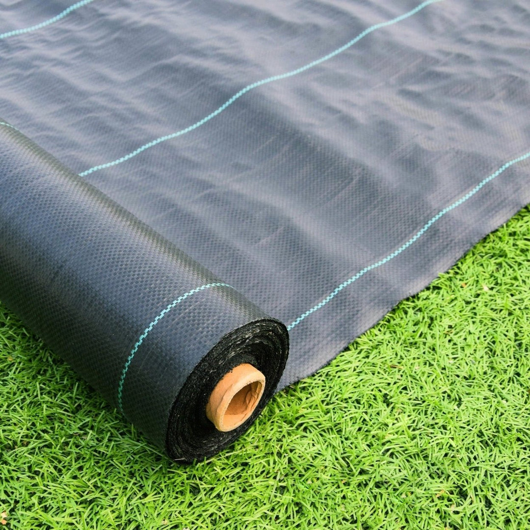 Heavy-Duty Landscape Fabric 3ft x 250ft Dual-Layer Weed Barrier for Garden Greenhouse Pathway Orchard Tear-Resistant Image 2