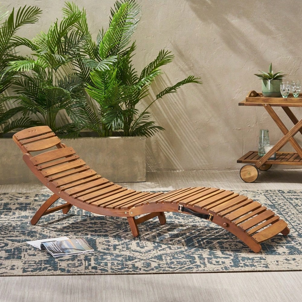 Grey Foldable Chaise Lounge For Outdoor Relaxation And Comfort Image 3