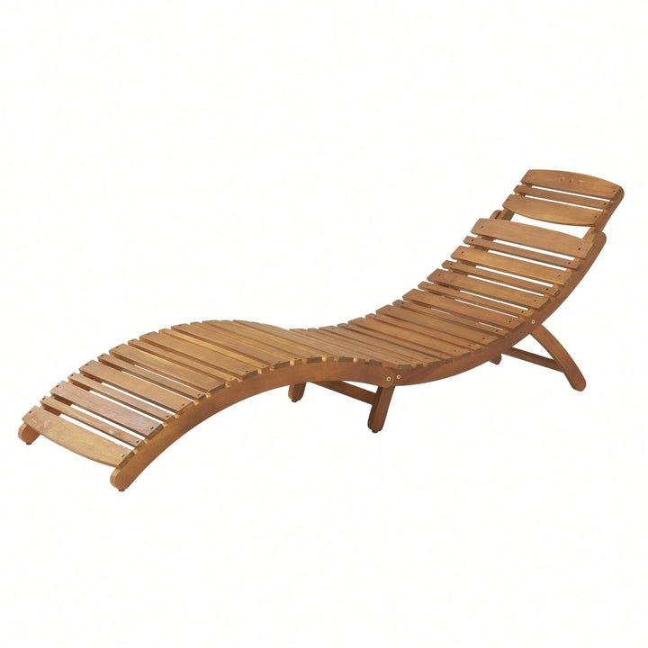 Grey Foldable Chaise Lounge For Outdoor Relaxation And Comfort Image 6