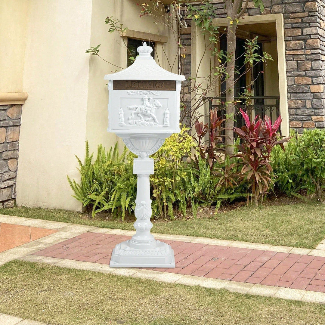 Mailbox - Cast Aluminum Mail Box Postal Box Security Heavy Duty Image 4