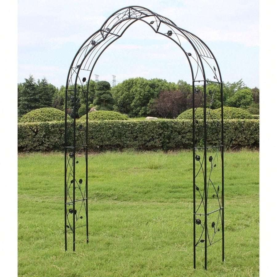 Garden Arch, Metal Arch Trellis, Garden Arbor Trellis, Climbing Plants Support, Rose Arch Image 1