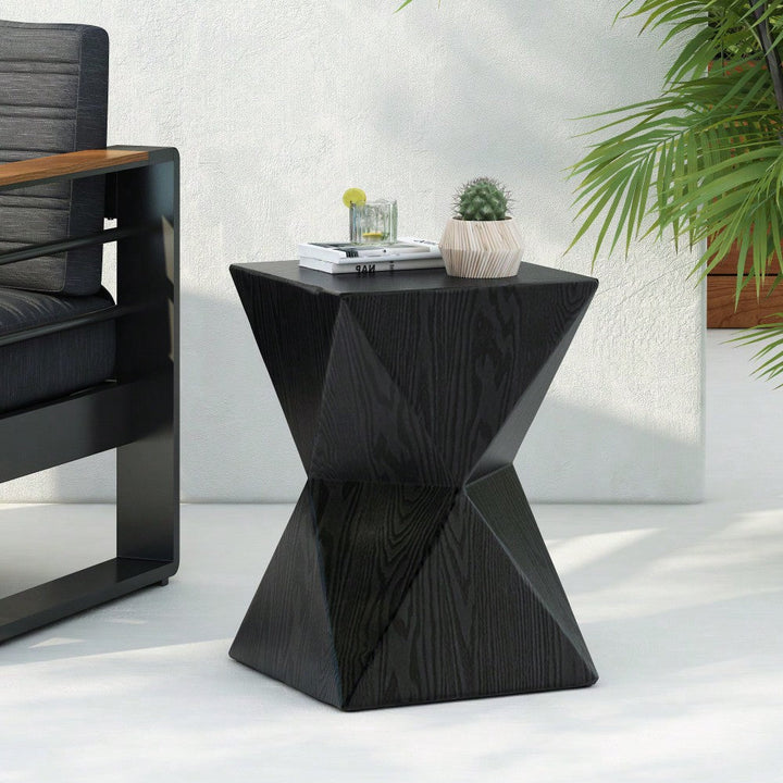 Geometric Elegance Side Table With Prismatic Design For Modern Living Spaces Image 9