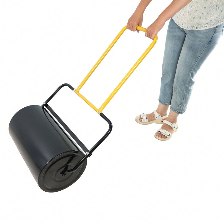 High-Capacity 40L Lawn Roller with Ergonomic Handle Fills with Sand or Water for Easy Use in Gardens Farms and Parks Image 3