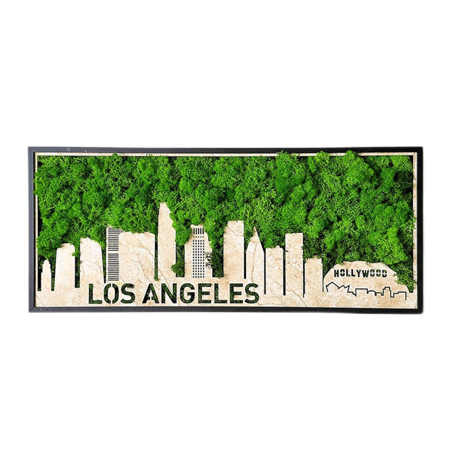 Los Angeles Skyline Metal Wall Art  Stunning City Silhouette For Image 1