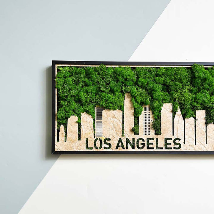 Los Angeles Skyline Metal Wall Art  Stunning City Silhouette For Image 6