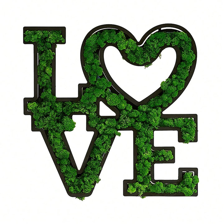 LOVE Letter Art Moss -Friendly Low Maintenance Craftsmanship Design Image 1