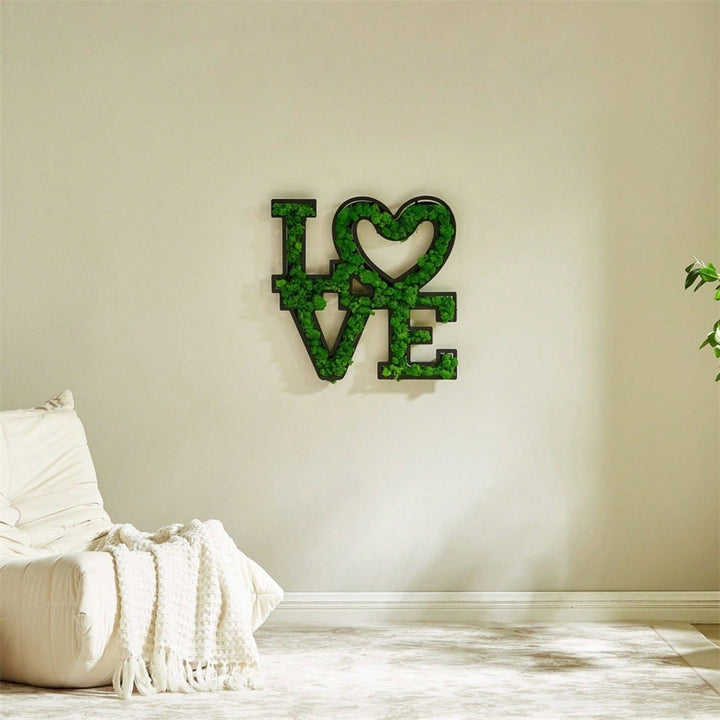 LOVE Letter Art Moss -Friendly Low Maintenance Craftsmanship Design Image 3