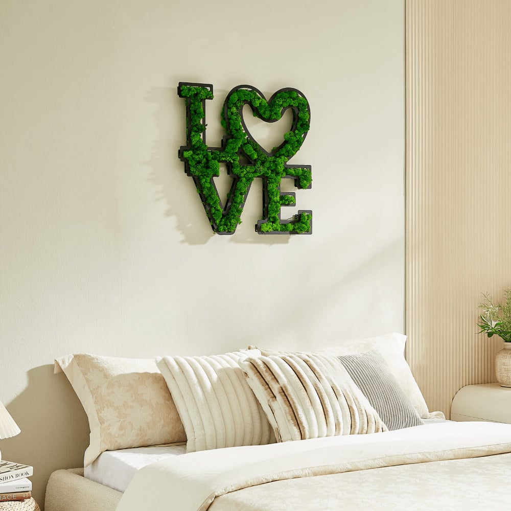 LOVE Letter Art Moss -Friendly Low Maintenance Craftsmanship Design Image 6