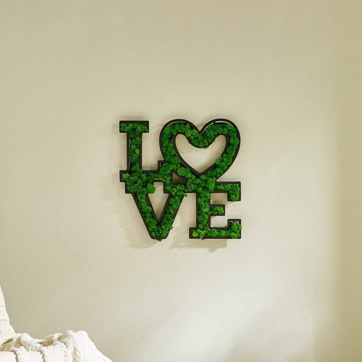 LOVE Letter Art Moss -Friendly Low Maintenance Craftsmanship Design Image 8