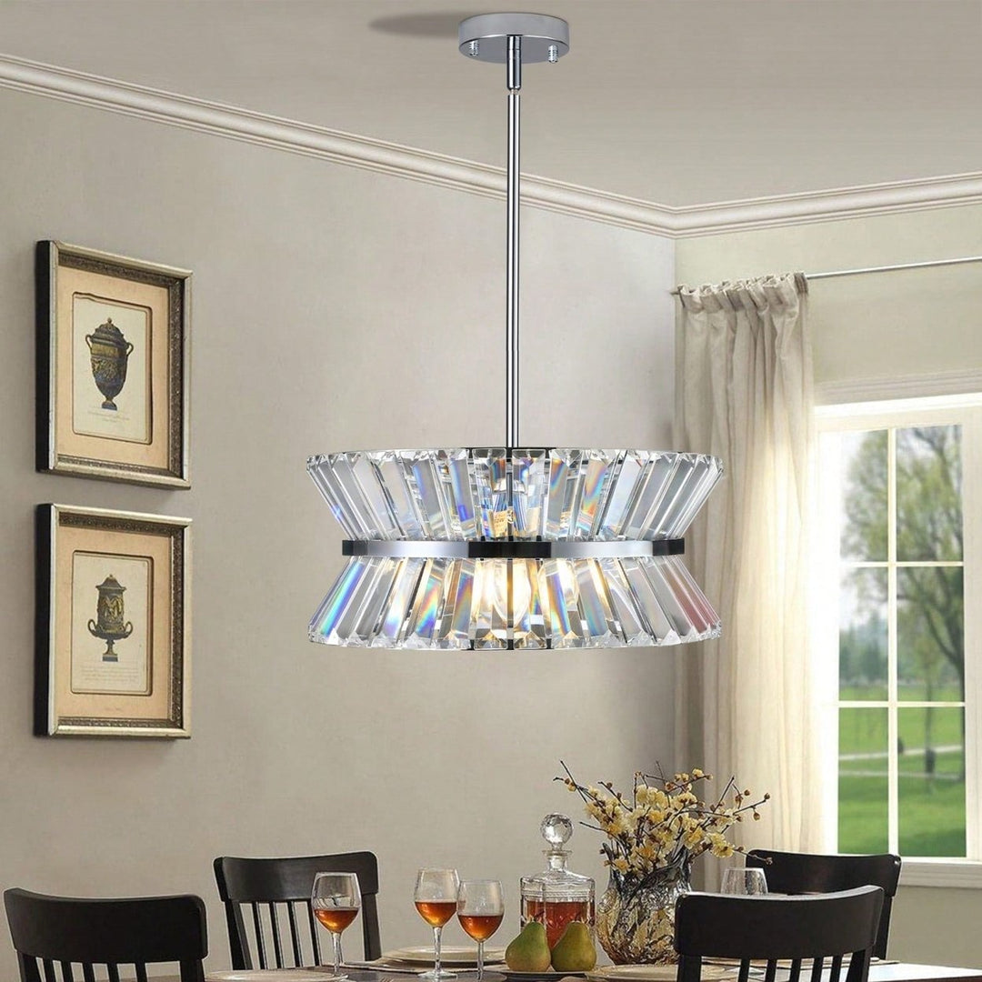 Luxury Round Crystal Chandelier for Living Room Elegant Ceiling Pendant Light Fixture with K9 Crystals Modern Image 5