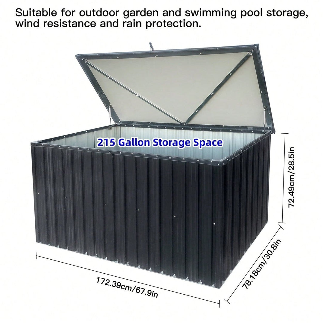 Large Weatherproof Outdoor Storage Box for Patio Garden Toys Cushions and Tools Image 4