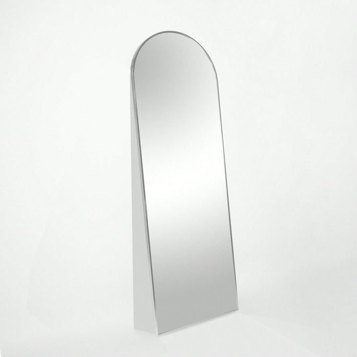 Modern 65x22 Inch Metal Arch Full Length Mirror with HD Glass Anti-Rust Aluminum Frame Shatterproof Film Easy Image 4