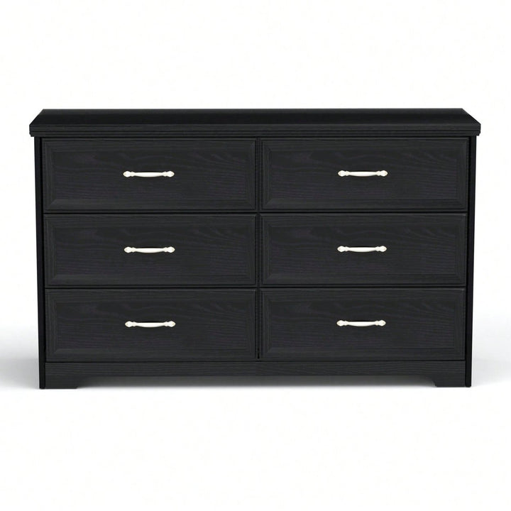 Modern 9 Drawer Dresser with Metal Slides and Anti-Tip Straps for Bedroom Living Room Hallway 47.6L x 15.7W x 28.9H Image 1