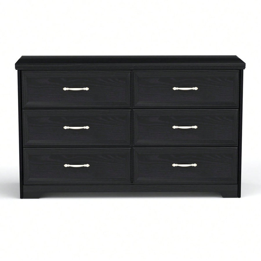 Modern 9 Drawer Dresser with Metal Slides and Anti-Tip Straps for Bedroom Living Room Hallway 47.6L x 15.7W x 28.9H Image 1