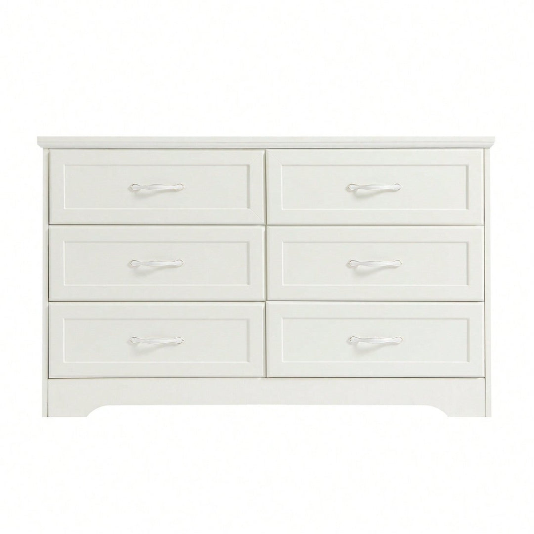 Modern 9 Drawer Dresser with Metal Slides and Anti-Tip Straps for Bedroom Living Room Hallway 47.6L x 15.7W x 28.9H Image 1