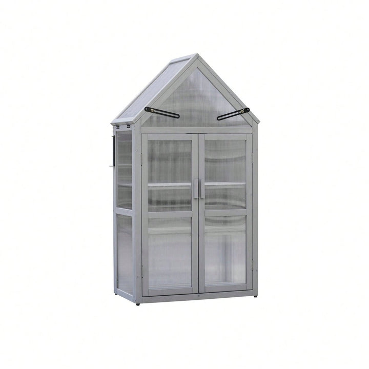 Mini Greenhouse Kit Indoor Outdoor Plant Stand Tiered Garden Accessory for Home and Patio Image 1