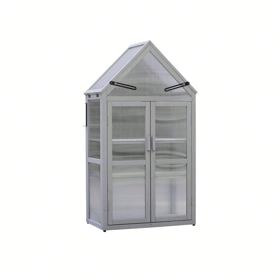 Mini Greenhouse Kit Indoor Outdoor Plant Stand Tiered Garden Accessory for Home and Patio Image 1