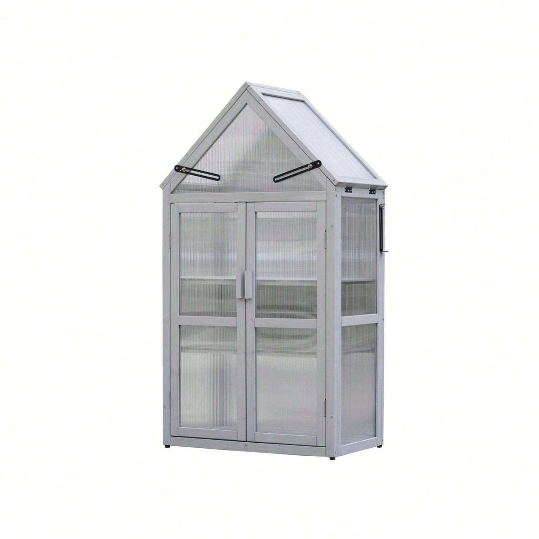 Mini Greenhouse Kit Indoor Outdoor Plant Stand Tiered Garden Accessory for Home and Patio Image 2