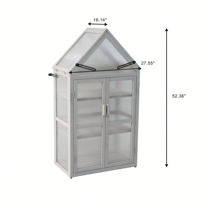 Mini Greenhouse Kit Indoor Outdoor Plant Stand Tiered Garden Accessory for Home and Patio Image 5