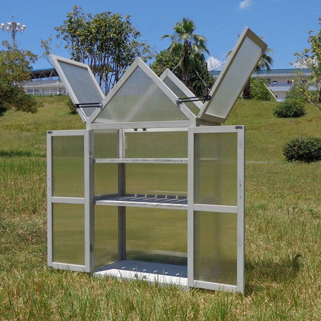 Mini Greenhouse Kit Indoor Outdoor Plant Stand Tiered Garden Accessory for Home and Patio Image 9