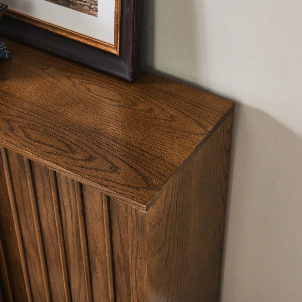 Mid Century Modern Sideboard With Sliding Doors And Solid Wood Accents For Living Room Kitchen Dining Entryway Storage Image 10