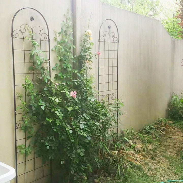 Metal Garden Trellis For Climbing Plants Outdoor 86.7 X 19.7 Rustproof Plant Support Rose Trellis Netting Trellis Image 9