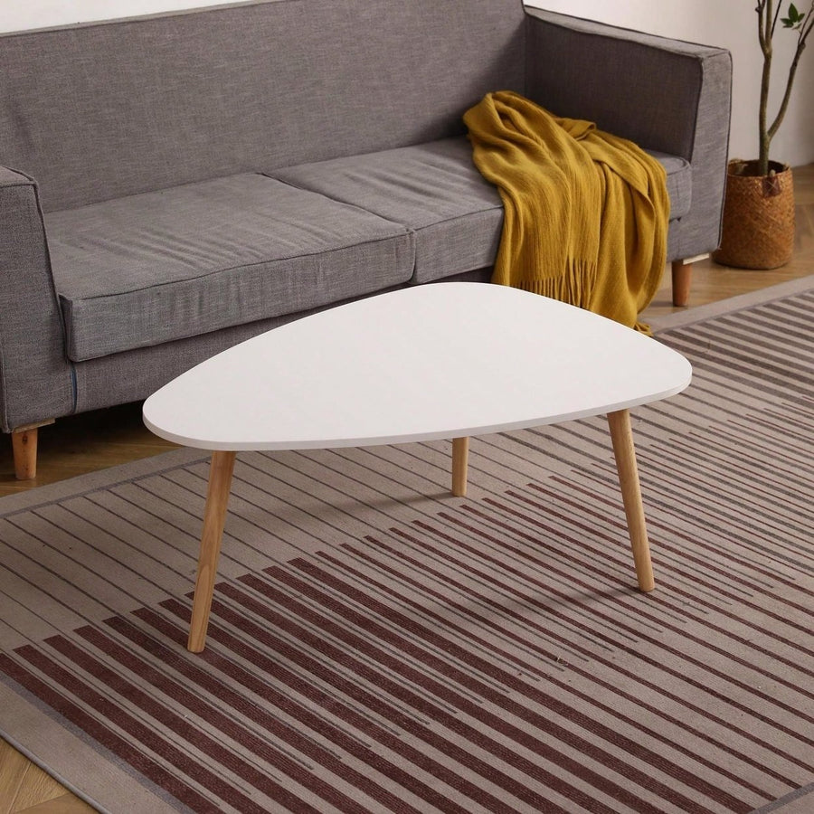 Modern Egg Shape Coffee Table-900  Stylish Design With Easy Assembly Image 1