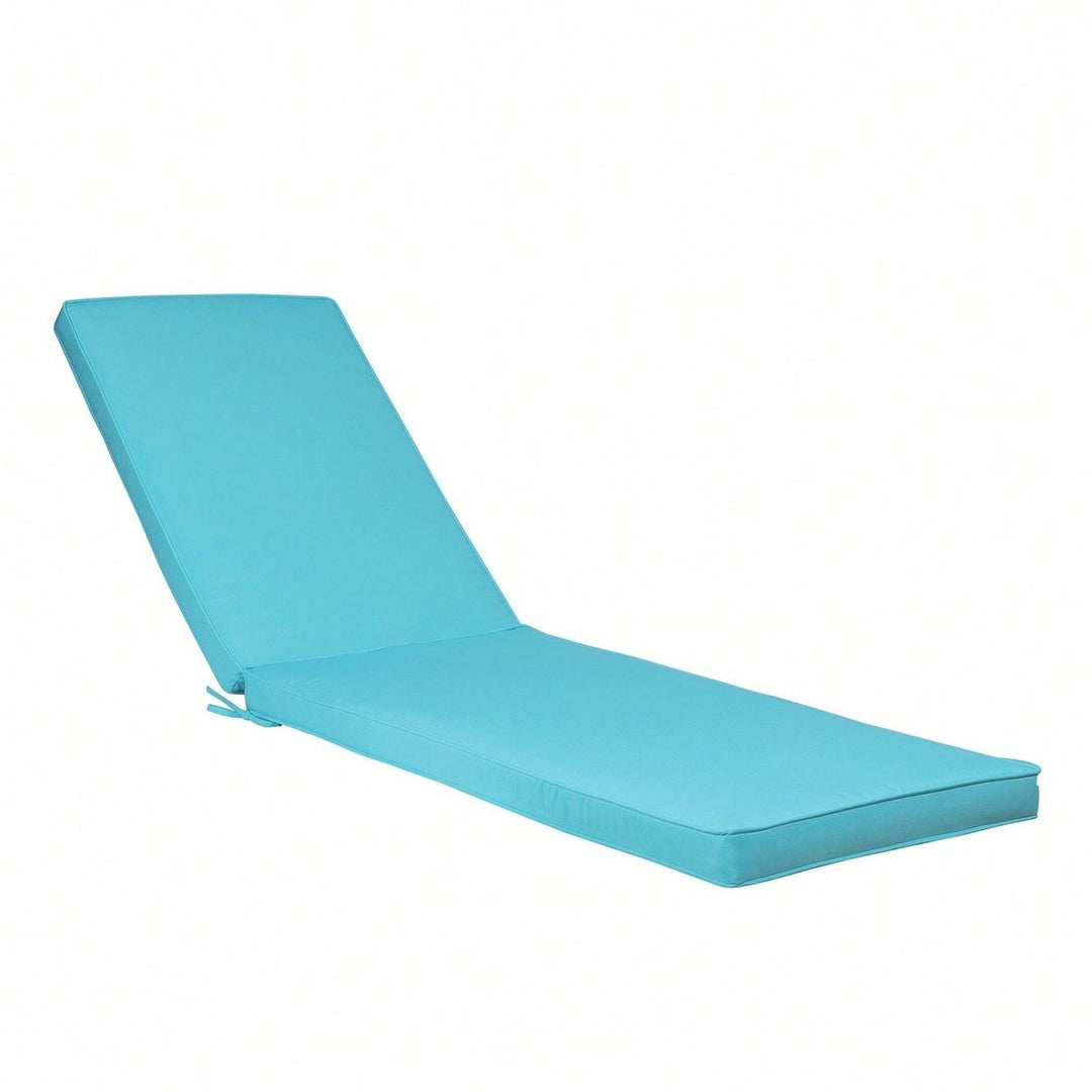 Outdoor Chaise Lounge Cushion With Quality Material, Removable Cover, And High Resilience Sponge Image 1