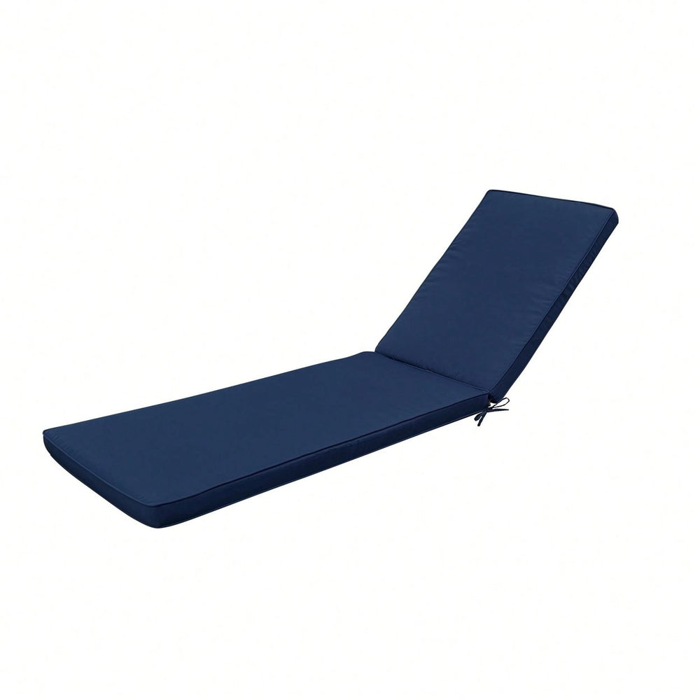 Outdoor Chaise Lounge Cushion With Quality Material, Removable Cover, And High Resilience Sponge Image 2