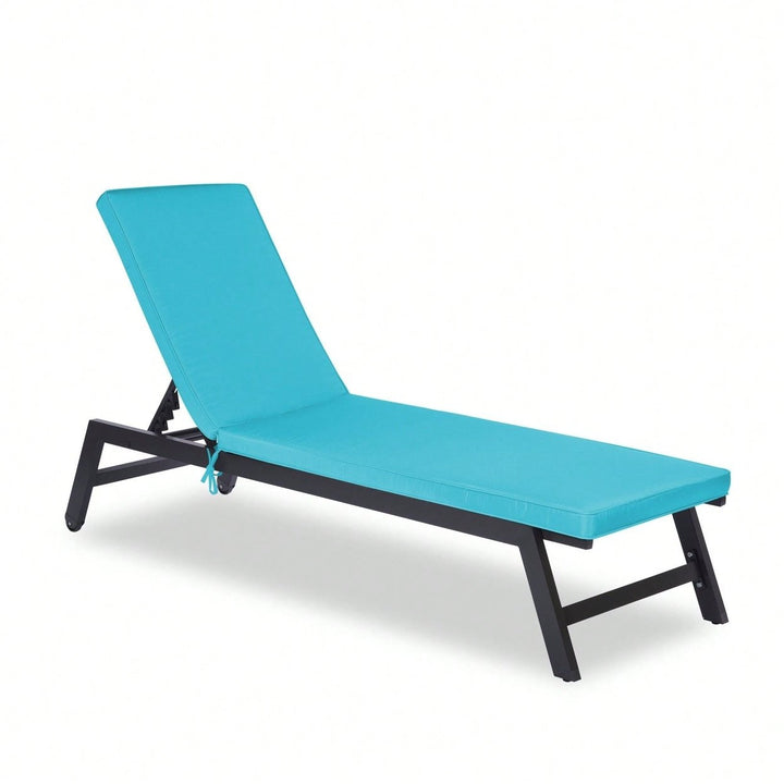 Outdoor Chaise Lounge Cushion With Quality Material, Removable Cover, And High Resilience Sponge Image 4