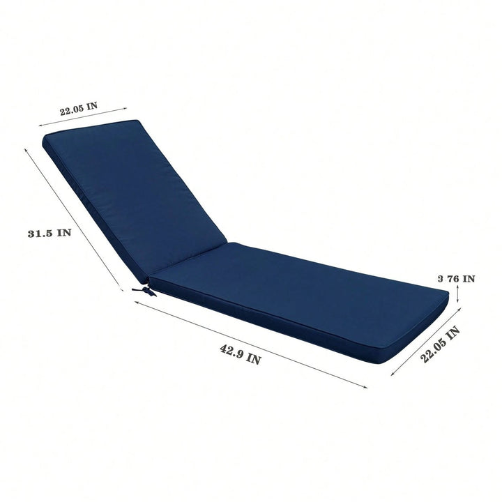 Outdoor Chaise Lounge Cushion With Quality Material, Removable Cover, And High Resilience Sponge Image 9