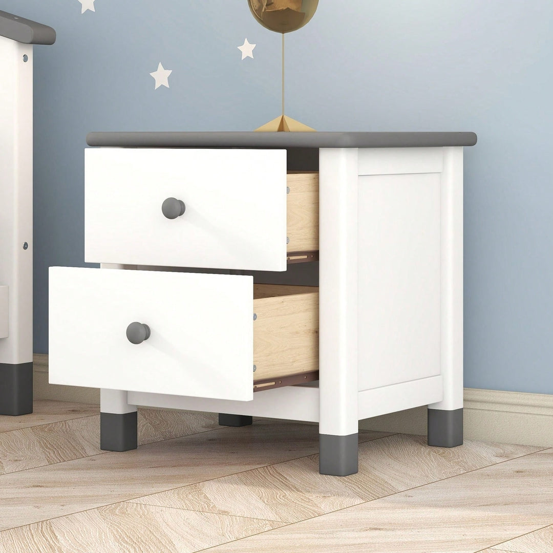 Multi-Purpose Nightstand With Sturdy Frame, Space-Saving Design, And Cute Aesthetics Image 1