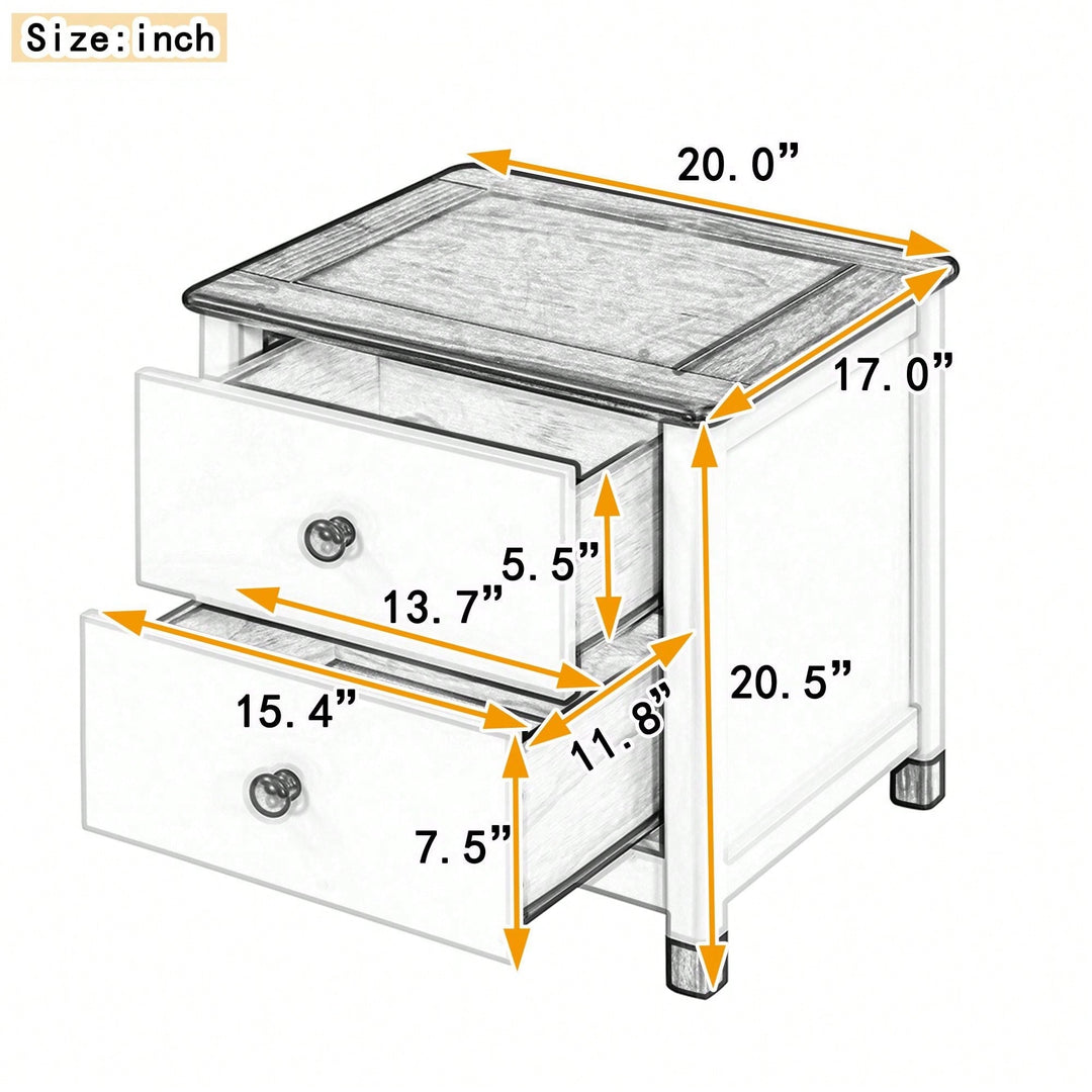 Multi-Purpose Nightstand With Sturdy Frame, Space-Saving Design, And Cute Aesthetics Image 3