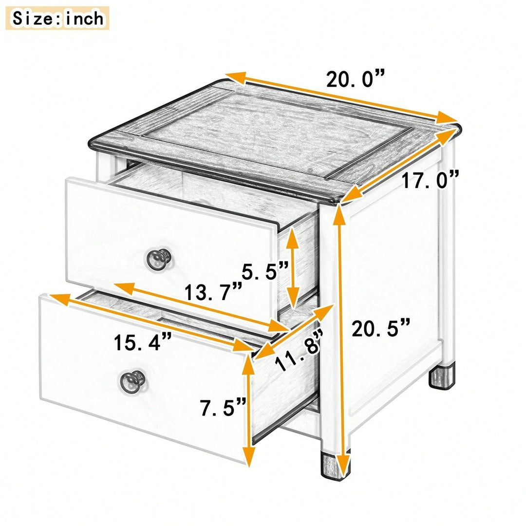 Multi-Purpose Nightstand With Sturdy Frame, Space-Saving Design, And Cute Aesthetics Image 11