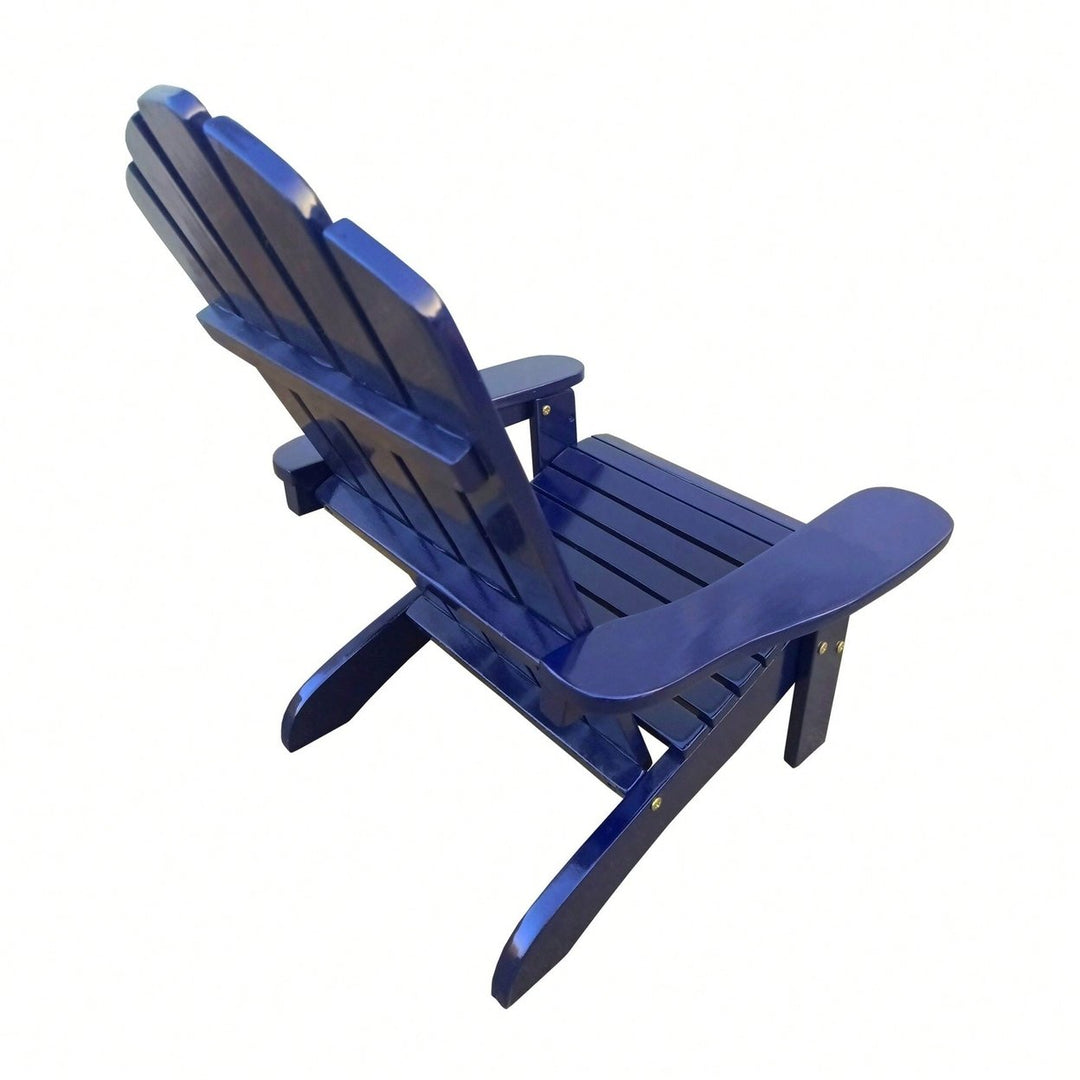 Outdoor Or Indoor Wood Children Adirondack Chair Image 2