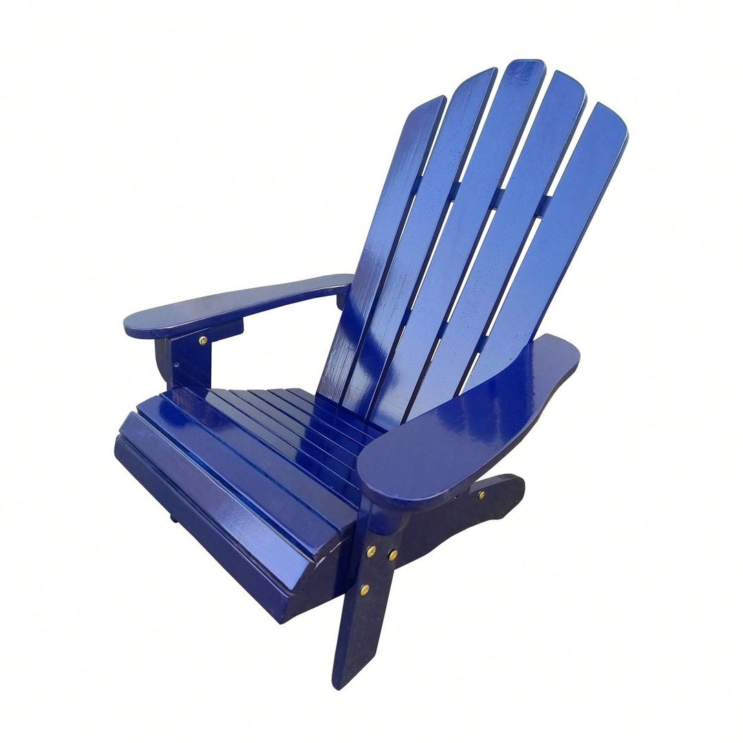 Outdoor Or Indoor Wood Children Adirondack Chair Image 3