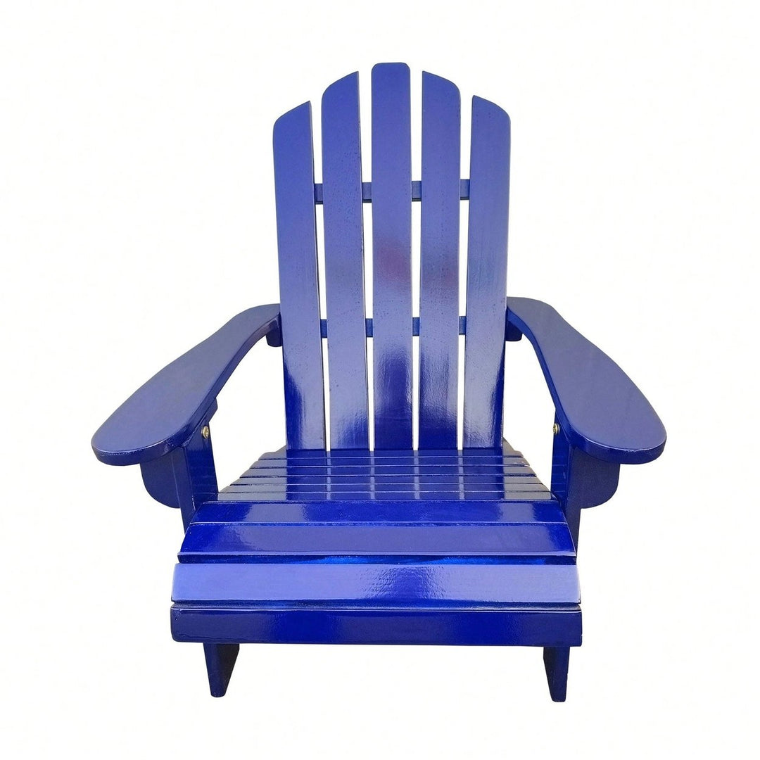 Outdoor Or Indoor Wood Children Adirondack Chair Image 5