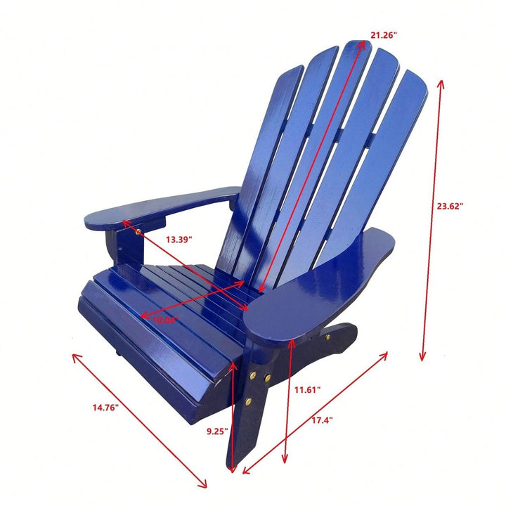 Outdoor Or Indoor Wood Children Adirondack Chair Image 10